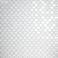 With these tiles, getting an easy-to-maintain DIY update to your space is a breeze. This mosaic sheet is crafted from glass with a mesh-backed mount, and features a design of scalloped, fish scale tiles for a sleek, retro look on in your home. They're rated for heavy traffic and resist water and mildew, meaning you can use them for a backsplash, accent wall, or even in your bathroom. Yep, we'd call that a decorating one-and-done. Each sheet measures 11.25'' W x 12'' L, and they arrive in a 10-pi