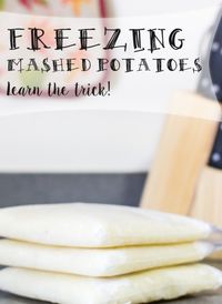 Freezing mashed potatoes. Learn the trick to freeze them, thaw them and reheat them in the stove, microwave or even with the crock pot. Make ahead freezer mashed potatoes are a life saver when you need a quick side dish.