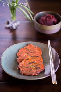 Gochujang Pancakes or Jangtteok