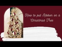 How to put ribbon on a Christmas tree - YouTube