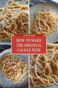 Transport yourself to Italy with a plate of Cacio e Pepe. Only three ingredients and a bit of attention to the preparation are needed.
