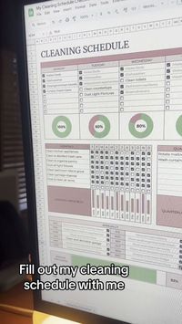 : Stay on top of your cleaning with this customizable, easy-to-use. #Organisation #Cute_Excel_Templates #House_Manager_Checklist #Annual_Cleaning_Schedule