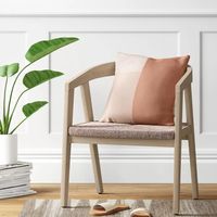 Dora Curved Back Wood Chair With Woven Seat Natural - Project 62™ : Target