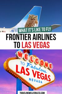 I took a chance and flew Frontier Airlines to Las Vegas for $38 roundtrip. Was it worth the gamble? Read my Frontier Airlines flight review to see if you should fly this discount carrier. #vegas #frontierairlines #lasvegas #budgettravel #flightreview #sincity