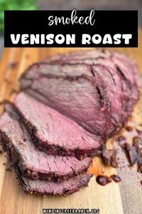 Turn that tough venison roast into something special with this smoking method. No more dry, gamey meat - this comes out tender enough to slice with a fork. Just season it up and let your smoker do its thing for a few hours. 