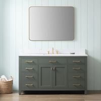 Breakwater Bay Saur 60" Single Bathroom Vanity Set & Reviews | Wayfair