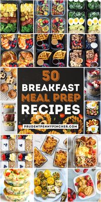 Skip the drive thru in the mornings and prep a healthy breakfast for the week with these breakfast meal prep recipes. From freezer-friendly breakfast sandwiches to fruit-filled breakfast bowls, there are plenty of easy breakfast ideas that are perfect on the go.