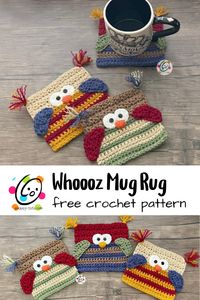 Free Pattern: Whoooz Mug Rug – snappy tots