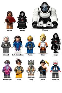 LEGO Overwatch Minifiguren Übersicht. Alles zu den neuen Sets und den Figuren findet ihr im Blog auf StoneWars.de