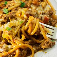 Taco Spaghetti (One Pot Recipe)