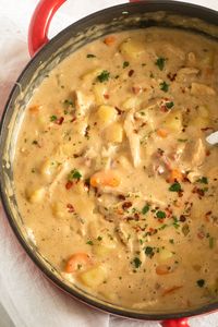 Turn your Thanksgiving leftovers into a tasty creamy turkey potato soup! 🍲🦃 Use up leftover turkey, veggies, cheese, and a flavorful roux for a comforting and easy meal. This warm and filling dish is perfect for cozy evenings. 😋✨ #whereismyspoon #LeftoversRecipe #TurkeySoup #ComfortFoodIdeas #EasyRecipes #ThanksgivingLeftovers #SoupLovers #HomemadeSoup #SimpleCooking #OnePotMeal #DeliciousDinner #EasyMealIdeas #FamilyRecipes #WarmAndCozy #CookingAtHome #WinterRecipes