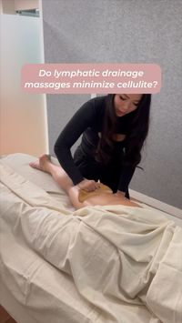 When you get a lymphatic drainage massage it affects the more superficial tissues that cause cellulite. As a result, it leaves you with a smoother, more even skin texture.  So yes, they do minimize cellulite. However, for long-lasting results, regular lymphatic massages and healthy habits are must! 💪🏻