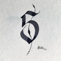 Stellating on Instagram: "Number 5 - Gothic numbers (Ikebana collection) #cmalphabet_day32 #calligraphymasterschallenges21"