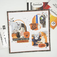 This spooky layout was made using our "Essentials" collection as well as "Halloween Fun" and "Spooktacular Halloween". Use our "Essentials" collection to add our solid cardstock to your favorite collections!