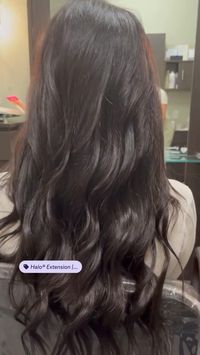  

Spring hair colors for brunettes are so natural this year. Hair stylist localhairbyjulia gave her client more length and volume using Hidden Crown Deepest Brown Daydream Halo. 

