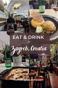 Zagreb, Croatia, has a rich food and drink culture, and so many delectable tastes await you! Here's a guide to what and where to eat and drink in Zagreb, complete with a map. Click for the post and other Zagreb travel tips!