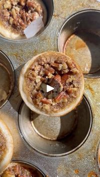 34K views · 544 reactions | Mini pecan pies for the holidays | Christmas just got sweeter! 🎄✨

These Mini Pecan Pies made in a muffin tin are the cutest, most irresistible treats for the holiday season. But be... | By Lifestyle of a foodie | Facebook