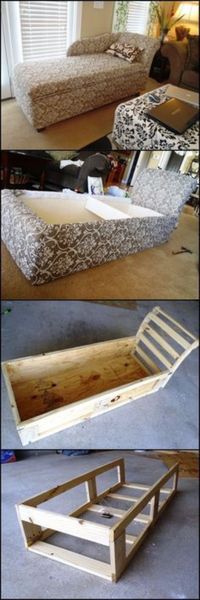 DIY Sofas and Couches - DIY Chaise Lounge With Storage - Easy and Creative Furniture and Home Decor Ideas - Make Your Own Sofa or Couch on A Budget - Makeover Your Current Couch With Slipcovers, Painting and More. Step by Step Tutorials and Instructions http://diyjoy.com/diy-sofas-couches