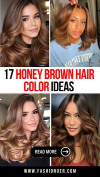 Check out these stunning honey brown hair color ideas that will give your look a warm and stylish glow. From soft honey highlights to full brown hues, these brown hair color ideas are perfect for creating a fresh, new style. If you're looking for stylish hair color inspiration, these trendy brown shades will provide plenty of options. Whether you want a subtle change or a bold new look, these honey blonde hair ideas are perfect for anyone looking to switch up their hair. Get inspired by these best brown hair colors for a stylish transformation.