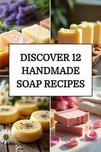 Discover the art of soapmaking with these 12 handmade soap recipes that will leave your skin feeling refreshed and rejuvenated. From nourishing oatmeal to invigorating citrus blends, explore a variety of creative combinations to pamper yourself or give as thoughtful gifts. Whether you're a beginner looking to try out a new hobby or a seasoned pro seeking fresh inspiration, these recipes offer something for everyone.