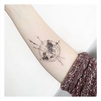 Tattoo uploaded by Sam Sars • Love this compass / world design #DreamTattoo • Tattoodo