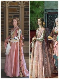 I recreated a 15th century gown from a fresco in Italy #sewing #crafts #handmade #quilting #fabric #vintage #DIY #craft #knitting