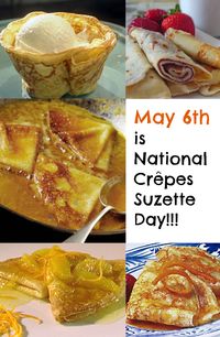 Happy National Crêpes Suzette Day! Here are our favorite ways to prepare and enjoy Crêpes Suzette! See recipes ---> http://www.discountqueens.com/may-6th-is-national-crepes-suzette-day/