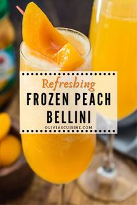 These easy 3 Ingredient Peach Billini make the perfect cocktail for special occasions or just because the weather is warm! But if you thought that peach bellini was a summertime exclusive, think again. With the addition of frozen peaches, you get to make this easy and refreshing cocktail all year round!