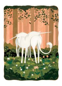 Unicorn Pair Art Print by Joy Ang - X-Small