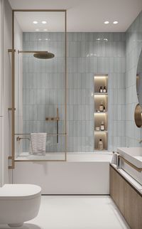 Découvrir comment aménager votre salle de bain avec l’aide de LILM ! Nous vous connectons avec les meilleurs artisans français pour réaliser vos projets de meubles sur-mesure. #salledebain #baignoire surmesure #tendancedeco #decorationinterior Crédit photo : SUBBOTA