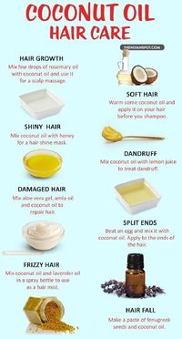 10 amazing ways to use coconut oil for healthy hair and scalp #hairandskincare hair c