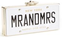 Kate Spade New York 'mr. And Mrs. - Happily Ever After' License Plate Box Clutch