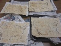 Lewis and Clark Unit  Tea stained maps