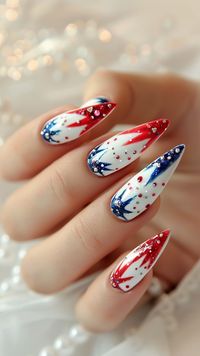 37 Dazzling July 4th Nail Designs to Light Up Your Look