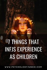 7 Unusual Experiences That #INFJs have as children! #INFJ #MBTI #personality #myersbriggs #parenting