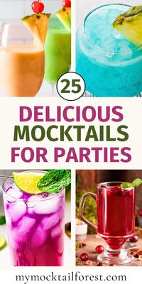 Looking for Non Alcoholic Drinks for your next gathering? This collection of 25 Zero-Proof Cocktails is perfect! These Alcohol Free Cocktails offer all the fun and flavor of classic cocktails without the alcohol. Find Mocktail Recipe ideas for everyone, from fruity to spicy flavors. These Easy Mocktail Recipes are sure to impress your guests and even pair them with appetizers to make the party more fun at mymocktailforest.com