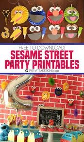 sesame street printables - Google Search