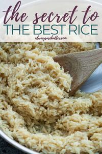 Just add 5 minutes and 2 ingredients to your regular rice cooking process, and have the best rice ever. Everyone loves this buttery rice that's loaded with so much flavor, and there's a vegan option included. Made with just rice (white rice or brown rice), butter or olive oil and chicken broth, vegetable broth or any other type of broth. A great side dish for fish and meat, amazing with stews and delicious with or without a sauce.