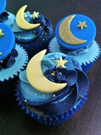 Starry Night Cupcakes