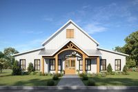 Barndominium Style House Plan - 3 Beds 2 Baths 2460 Sq/Ft Plan #44-261