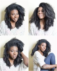 #naturalhair crush #4c hair blow dried using the tension method and then flat ironed - one pass, medium heat