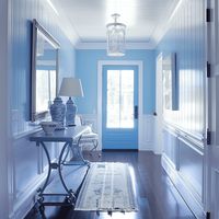 Inviting Blue and White Coastal Entryway Inspiration