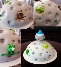 Alien Birthday | Oklahoma's Premier Wedding Cake Designer and Sugar Artist