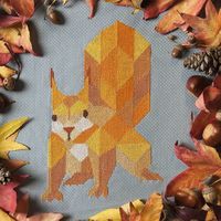 Have you pre ordered the Mr X Stitch Guide to Cross Stitch yet? You'll get the pattern for this groovy geometric squirrel among others! It's the only cross stitch book you'll need! http://amzn.to/2jOVjZf #mrxstitch #guidetocrossstitch #squirrel #geometry #crossstitch #orange #autumnleaves #abmcrafty #creativityfound #SearchPress #stacygrant via The Mr X Stitch official Instagram  Share your stitchy 'grams with us - @mrxstitch #xstitchersofinstagram #mrxstitch