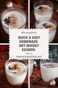 Ready in few minutes, this warming eggnog is the perfect boozy drink for cold winter nights
