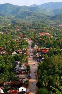 Luang Prabang, Laos. The whole town is a UNESCO Heritage Site. And well deserved too. Central Laos, on the shores of the mighty Mekong river..