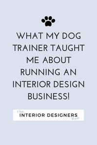 Seriously, when I hired a trainer for my naughty pooch, it reminded me of some of the basics of running your own interior design business.   #marketing #branding #pricing #businessadvice #interiordesigncoach #socialmediamarketing #interiordesign #interiorinspo #interiorlovers #interiordesigner  #interior_design #homeinterioruk #interiordesigncommunity #interiordesignstudents #interiordesigneruk #interiordesignersuk #studyinteriordesign #interiordesignstudentproblems #interiordesignstudentlife