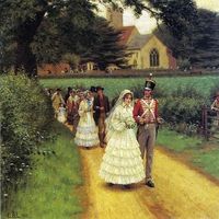 La marcha nupcial, 1919 de Edmund Blair Leighton