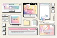 Retro & Old Computer Aesthetics by Polar Vectors on @creativemarket