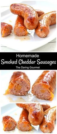 Homemade Smoked Cheddar Sausages